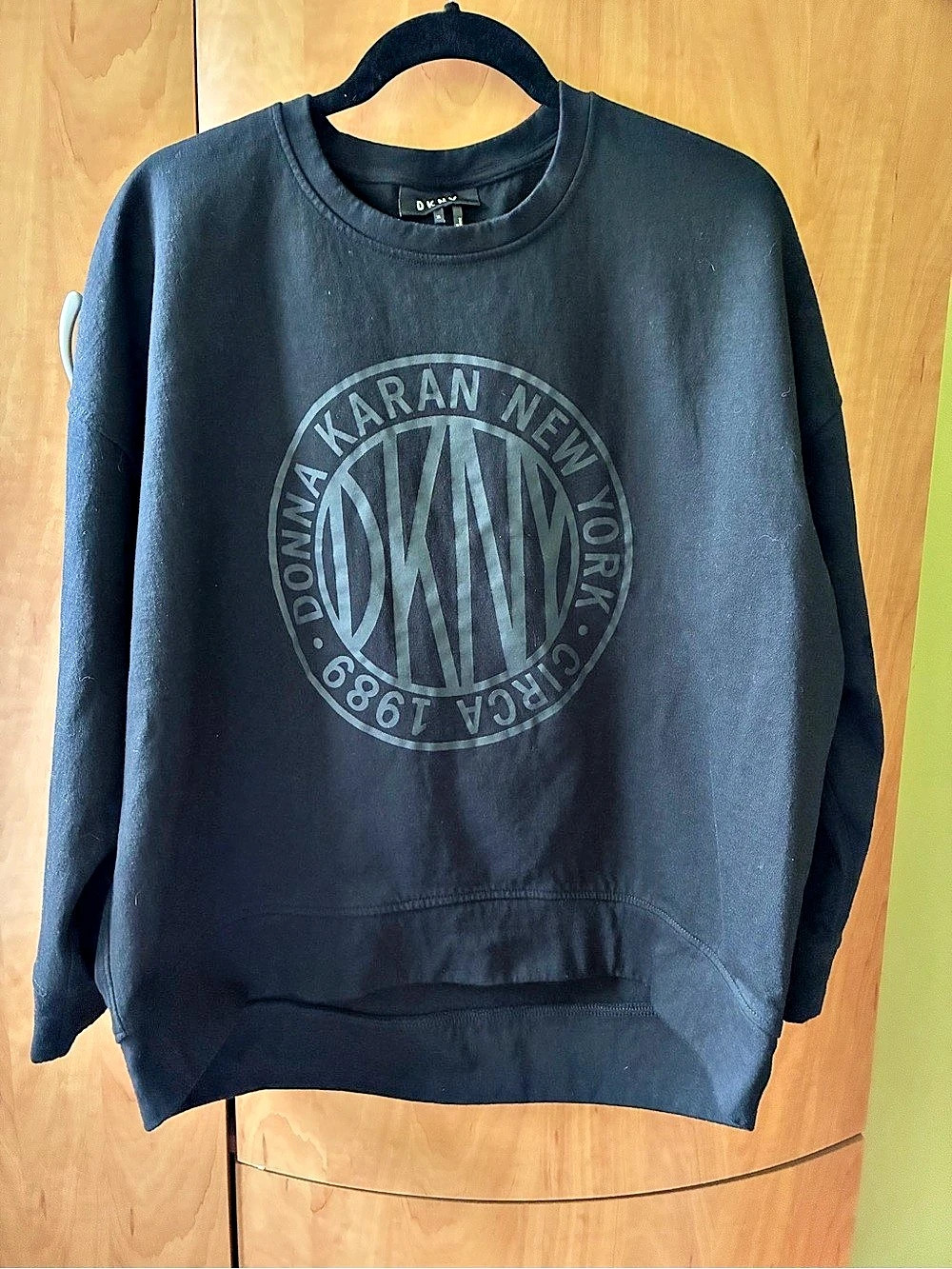 DKNY Logo Sweatshirt Black XL